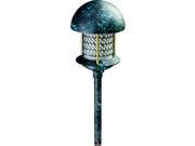 Dabmar Lighting LV107A VG Cast Aluminum Round Top Pagoda Light with 0.50 In. Base Verde Green