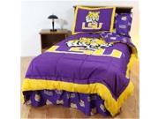 Comfy Feet LSUBBFLW LSU Bed in a Bag Full With White Sheets