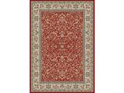 Dynamic Rugs AN24570781414 Ancient Garden 2 ft. x 3 ft. 11 in. 57078 1414 Rug Red Ivory