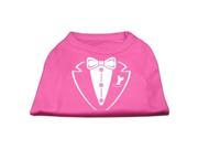 Mirage Pet Products 51 79 XSBPK Tuxedo Screen Print Shirt Bright Pink XS 8