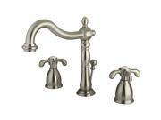 Kingston Brass KB1978TX Two Handle 8 in. to 16 in. Widespread Lavatory Faucet with Retail Pop up