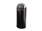 Marshal Classic Container Round Polyethylene 25 gal Black
