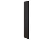 Salsbury 30043BLK Side Panel Open Access Designer Wood Locker 24 Inches Deep Without Sloping Hood Black