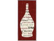 Stupell Industries KWP 891 Wine Bottle Brown Rect Wall Plaque