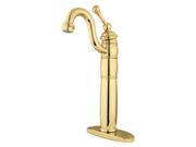 Kingston Brass KB1422BL Single Handle Vessel Sink Faucet with Optional Cover Plate