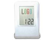 Ruda Overseas 441 3 1 2 x 2 1 2 Logo Digital Alarm Clock