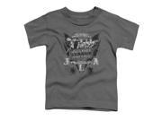 Trevco Dc Greatest Heroes Short Sleeve Toddler Tee Charcoal Large 4T