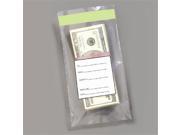 MMF 236006620 Single Wide Strap Bag 4.5 X 7.5 Inches Holds 100 Bills Packed 1000 Bags Per Box