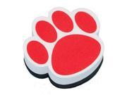 Ashley Productions ASH10003 Magnetic Whiteboard Eraser Red Paw