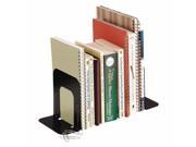 MMF 241005004 Steel Bookends Economy 5 Inch Black