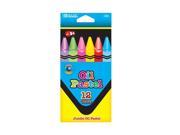 Bazic Products 2550 12 BAZIC 12 Color Jumbo Oil Pastel Case of 12