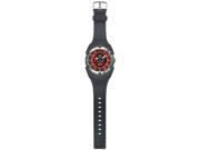 Frontier 56Y Aquaforce Black PU Strap Stainless Steel Bezel Analog Watch with Red Dial