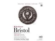 Strathmore ST580 72 11 x 14 in. 2 Ply Plate 500 Series Tape Bound Bristol Pad