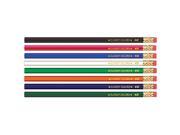 Musgrave Pencil Co Inc MUSDHEX99 Musgrave No 2 Gross Wood Case Hex Pencils Assorted Colors