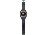 Frontier 56B Stainless Steel Black PU Strap Bezel Analog Watch with Black Dial
