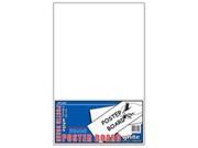 Top Flight 4808308 White Posterboard 4 Polywrapped 2 Ct.