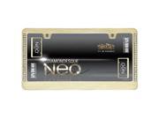 Cruiser 15001 Neo Diamondesque, Gold License Plate Frame Cruiser 15001 Neo Diamondesque, Gold License Plate Frame