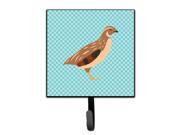 Golden Phoenix Quail Blue Check Leash or Key Holder BB8129SH4 Golden Phoenix Quail Blue Check Leash or Key Holder BB8129SH4