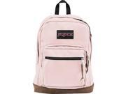 Jansport JS00TYP70SG Right Pack Laptop Backpack - Pink Blush, 15 in.