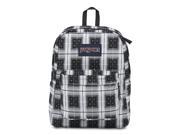 JanSport Superbreak School Backpack - Arcade Plaid - Black