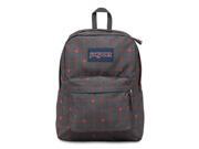 JanSport Superbreak School Backpack - Shady Grey Stitch Plaid - Silver