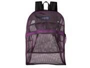JanSport Mesh Pack School Backpack - Vivid - Purple