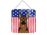 Carolines Treasures BB2141DS66 American Flag & German Shepherd Wall or Door Hanging Prints Carolines Treasures BB2141DS66 American Flag & German Shepherd Wall or Door Hanging Prints