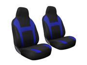 Oxgord SCFC-S2C-BL 2 Pieces High Back Bucket Seat Cover Set - Blue & Black Oxgord SCFC-S2C-BL 2 Pieces High Back Bucket Seat Cover Set - Blue & Black