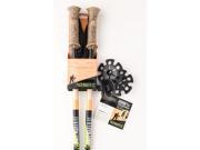 Pair of PaceMaker Stix Journey Antishock Trekking Poles with Attachments and Extended Life Vulcanized Rubber Feet.