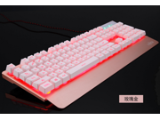 For Fujitsu Kh800 Dazzle Light Speed Game Keyboard wired USB keyboard backlit mechanical gaming keyboard metal Rose Gold