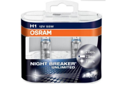 For OSRAM Night Stalker Night Breaker Unlimited H1 Automotive Halogen Bulbs 55W H1 color temperature 3900K Pair