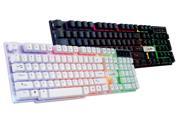R260 USB Wired Luminous Gaming Backlit Keyboard With Similar Mechanical Feel Touch Rainbow Suspension Keys For Lol Cf For Laptop Keyboard