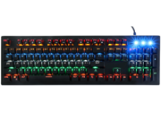 CK Mechanical Keyboard 104 Metal Keys Programmable Mechanical Gaming Keyboard wired LED Marquee Featured Backlit Colorful