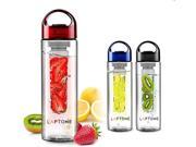 800ML Fruit Infusing Infuser Water Bottle Sports Health Plastic Cup