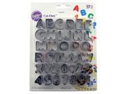 37 Piece Alphabet Letter Number Cake Decorating Set Fondant Icing Cutter Mould
