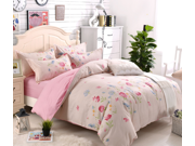 1.5M Specifications 4 Pieces Bedding Comfort Set 1Quilt cover 1 Fitted Sheet 2 Pillowcases Soft Bedding White Queen