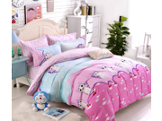 2.0M Specifications 4 Pieces Bedding Comfort Set 1Quilt cover 1 Fitted Sheet 2 Pillowcases Soft Bedding White Queen