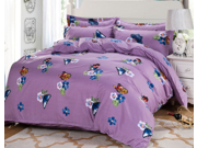 2.0M Specifications 4 Pieces Bedding Comfort Set 1Quilt cover 1 Fitted Sheet 2 Pillowcases Soft Bedding White Queen