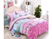 2.2M Specifications 4 Pieces Bedding Comfort Set 1Quilt cover 1 Fitted Sheet 2 Pillowcases Soft Bedding White Queen