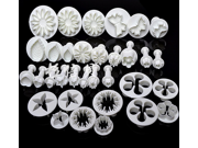 33pcs Flower Fondant Cake Sugar craft Decorating Kit Cookie Mould Icing Plunger Cutter Tool