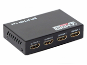 HDMI Splitter 1X4 4 Port Hub Repeater Amplifier 3D 4K x 2K 1 in 4 out Switch 4 Port PIP Switcher Selector Hub Repeater Amplifier 4K*2K