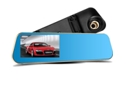 X10 Car DVR Car Camera Car Video Recorder Full HD 1080P Car Video Camera 4.3 Inch LCD with Dual Lens for Vehicles Front Rearview Mirror DVR Dash Cam with Rev