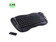 2.4G Wireless Keyboard Mouse Combo with Trackball Mouse and Scroll wheel for Computer Remote Control Windows Android iOS Android TV POWER BY 2PCS AA BATTERIES