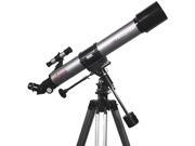 Silver 70mm Refractor Telescope w Tripod and Extras