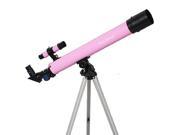 Pink 50mm Refractor Telescope with Tripod w Mount