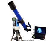 Blue 70mm Computerized GPS Telescope with USB Digital Camera Package