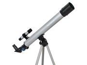 Silver 50mm Refractor Telescope and Accessories