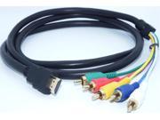 QSMHYM HDMI Cable Male TO 5RCA 1.5M