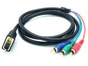 QSMHYM VGA Cable Male TO 3RCA 1.5m