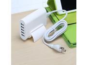 5 Port USB Charger 4A Fast Charging Adapter